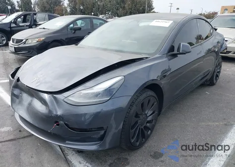 2023 Tesla Model 3 Performance Dual Motor All-Wheel Drive from USA, damaged, VIN 5YJ3E1EC2PF712755